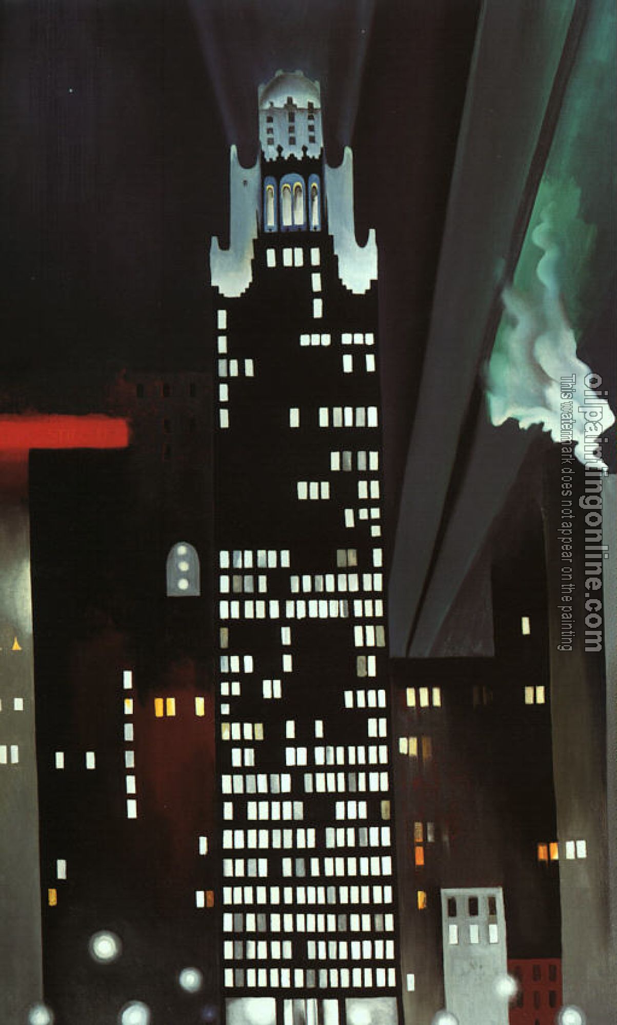 O Keeffe, Georgia - The Radiator Building at Night- New York
